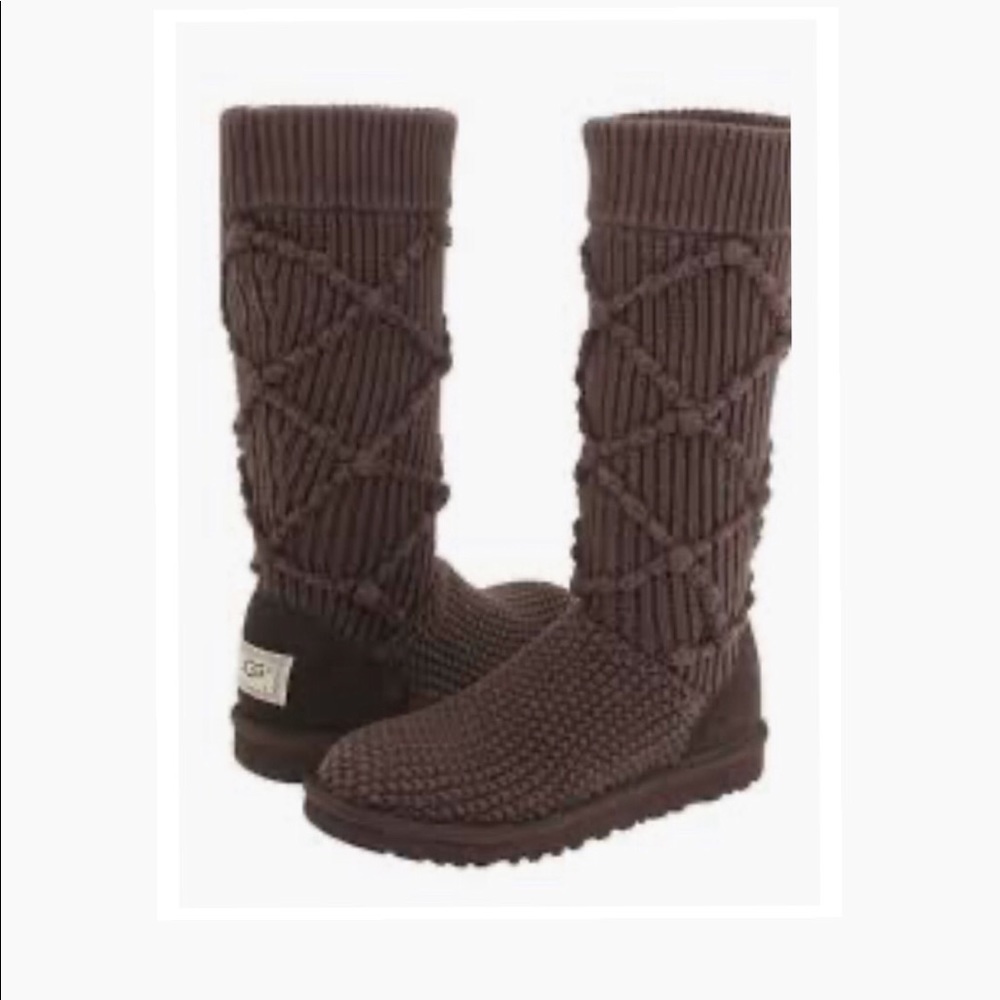 Gently Used Argyle Knit UGGs